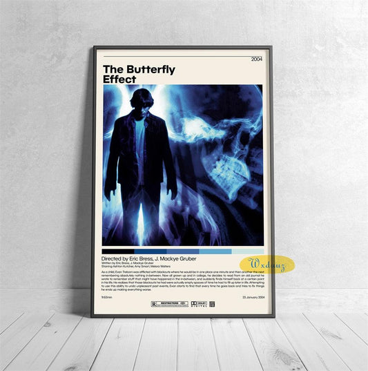 Butterfly Effect Ashton Kutcher Polaroid Style Movie Wall Art Poster - Aesthetic Wall Decor