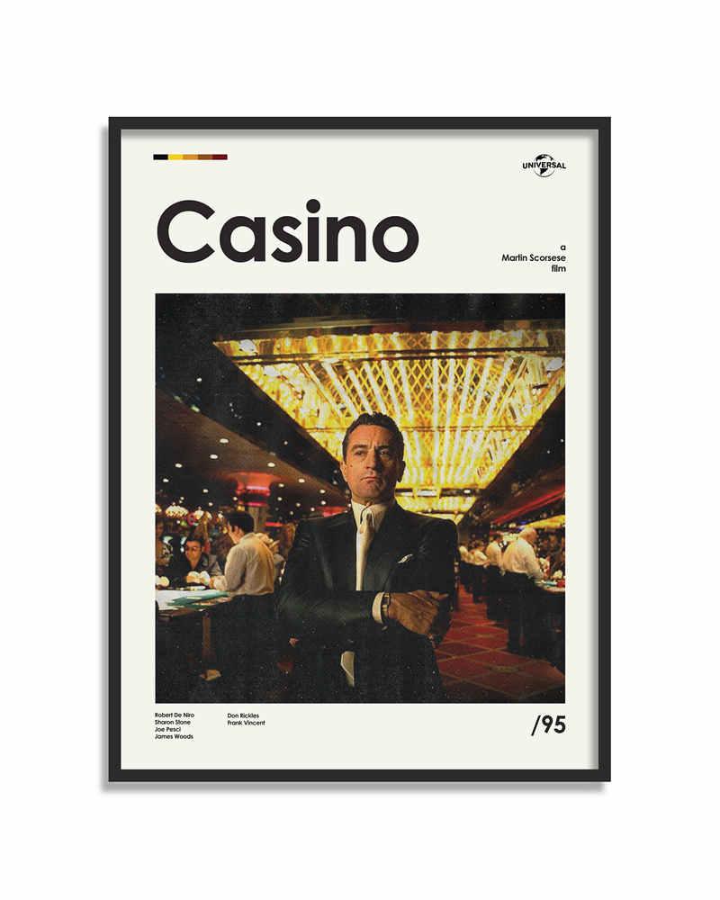 Casino Robert De Niro Minimalist Movie Poster - Aesthetic Wall Decor