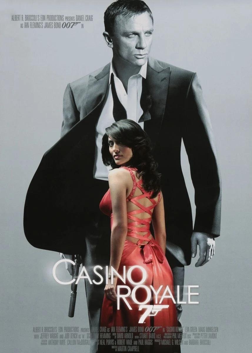Casino Royale Poster, Daniel Craig James Bond Movie Poster - Aesthetic Wall Decor