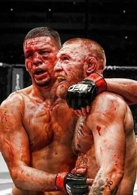 Conor McGregor Nate Diaz UFC Poster - Aesthetic Wall Decor