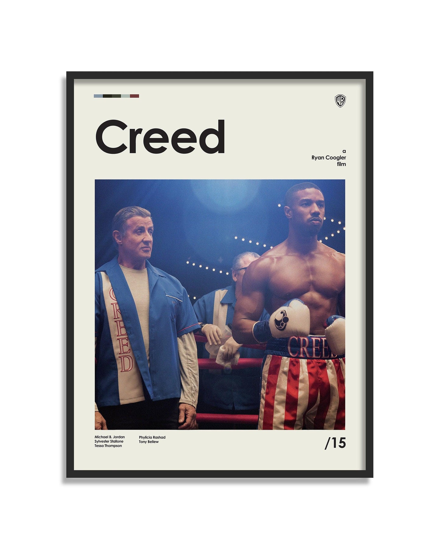 Creed Adonis Creed Rocky Minimalist Movie Poster - Aesthetic Wall Decor