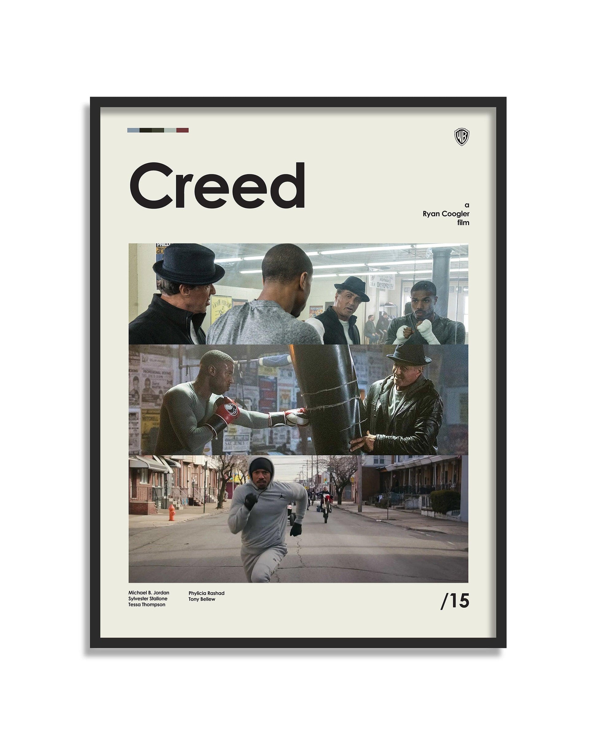 Creed Boxing Minimalist Movie Poster - Aesthetic Wall Decor