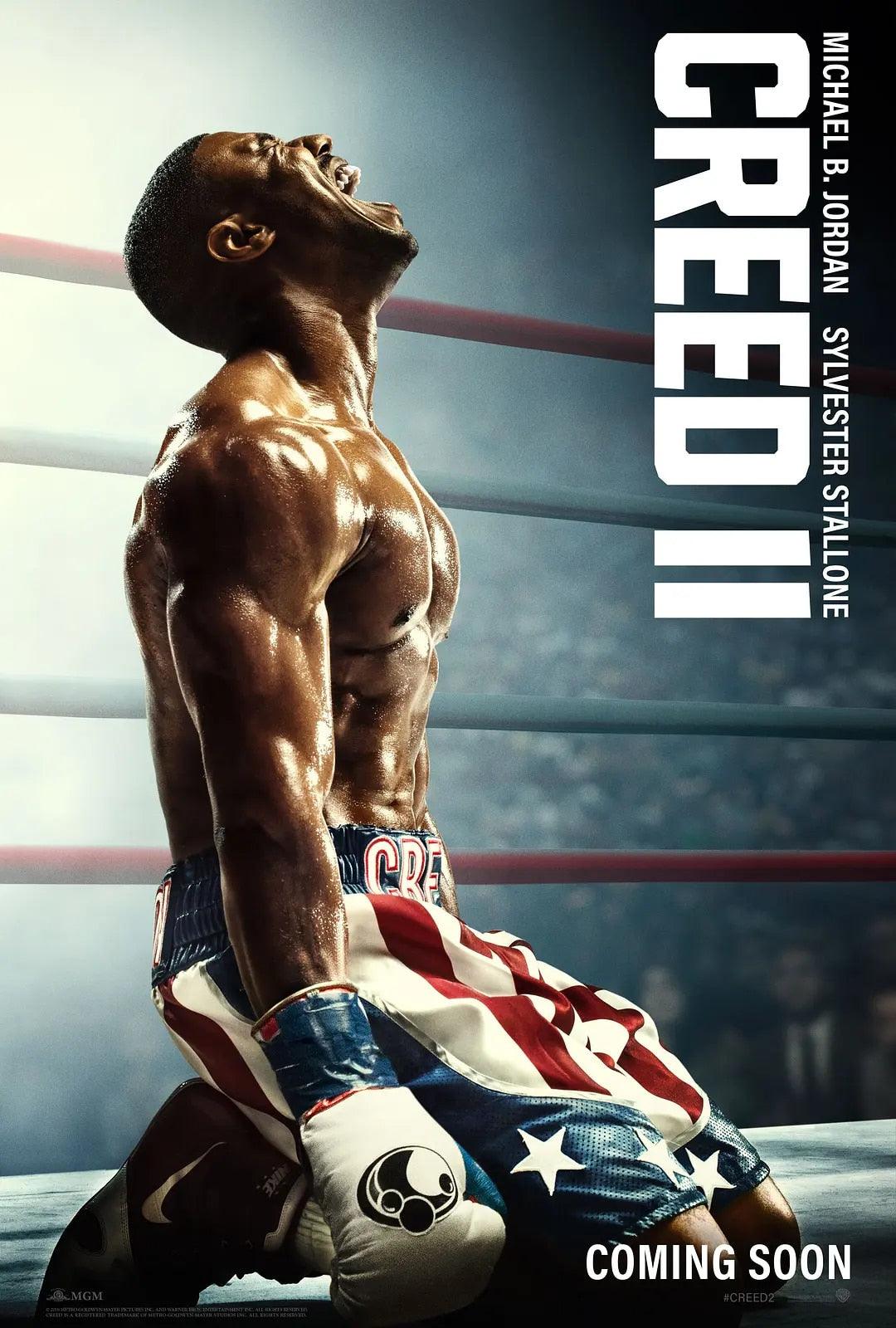 Creed II Adonis Creed Boxing Movie Poster - Aesthetic Wall Decor