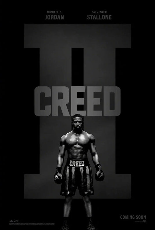 Creed II Black and White Movie Poster - Aesthetic Wall Decor