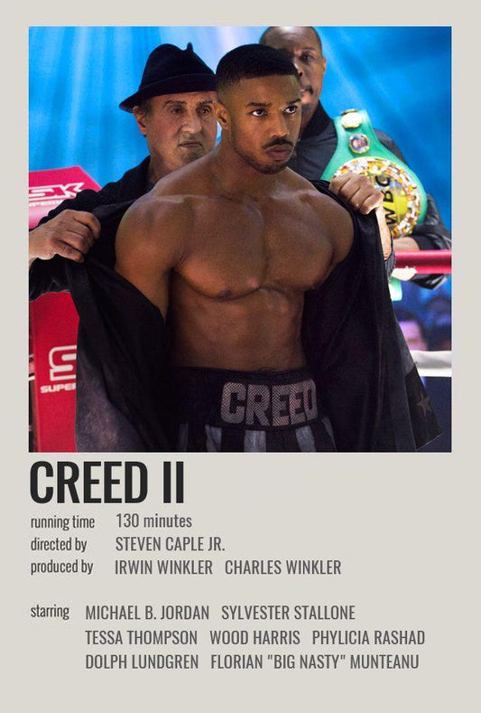 Creed II Minimalist Movie Poster - Aesthetic Wall Decor