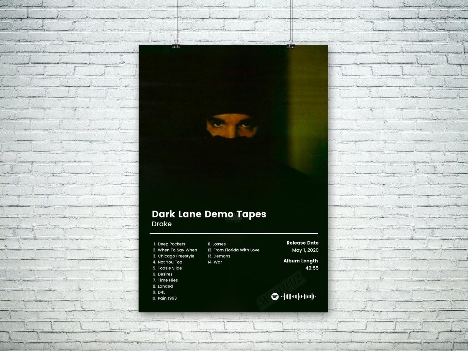 Dark Lane Demo Tapes Drake Hip/Hop Rap Music Album Cover Wall Art Poster - Aesthetic Wall Decor