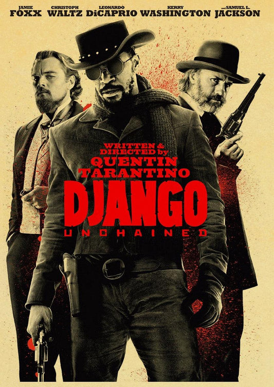 Django Unchained Western Movie Wall Art Posters - Aesthetic Wall Decor