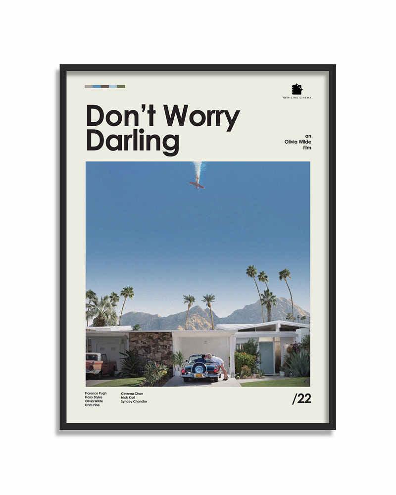 Don't Worry Darling Minimalist Movie Wall Art Poster - Aesthetic Wall Decor