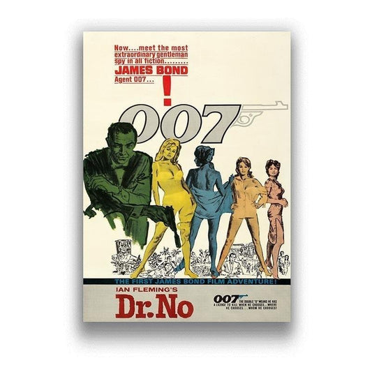 Dr. No Original Sean Connery 007 James Bond Classic Movie Poster - Aesthetic Wall Decor