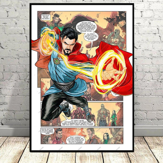 Dr. Strange Marvel Superhero Comic Poster - Aesthetic Wall Decor