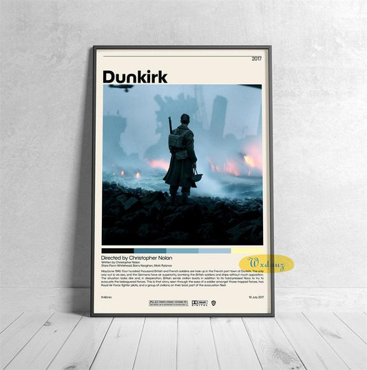 Dunkirk Minimalist Movie Poster - Aesthetic Wall Decor