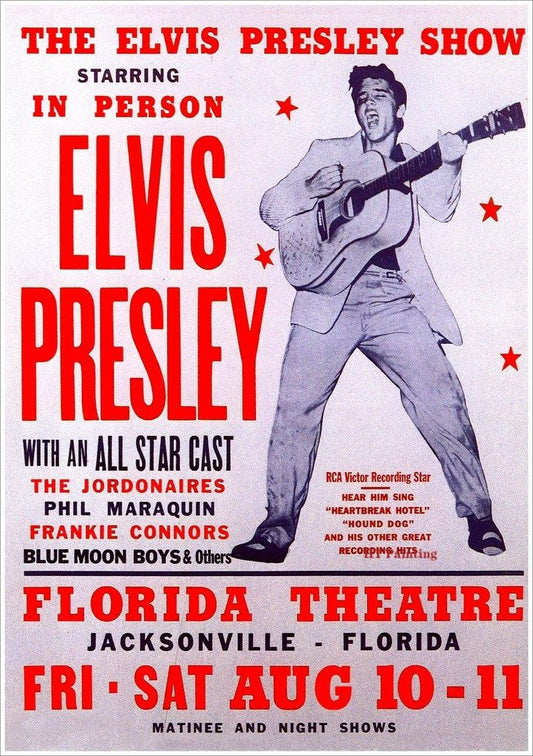 Elvis Presley Concert Rock Music Poster - Aesthetic Wall Decor