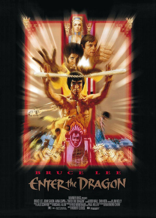 Enter the Dragon Movie Poster, Bruce Lee Poster - Aesthetic Wall Decor