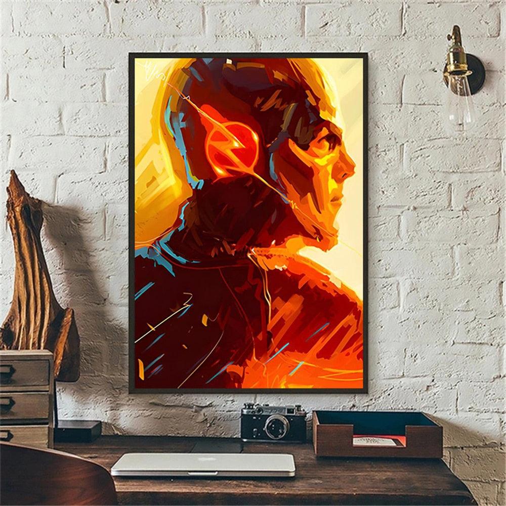 Flash DC Painting Poster - Aesthetic Wall Decor