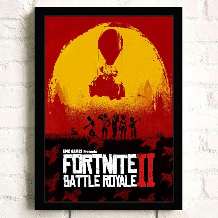 Fortnite Red Dead Redemption Style Video Game Wall Art Poster - Aesthetic Wall Decor