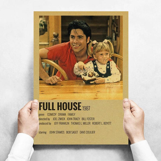 Full House TV Series Wall Art Polaroid Minimalist Poster - Aesthetic Wall Decor