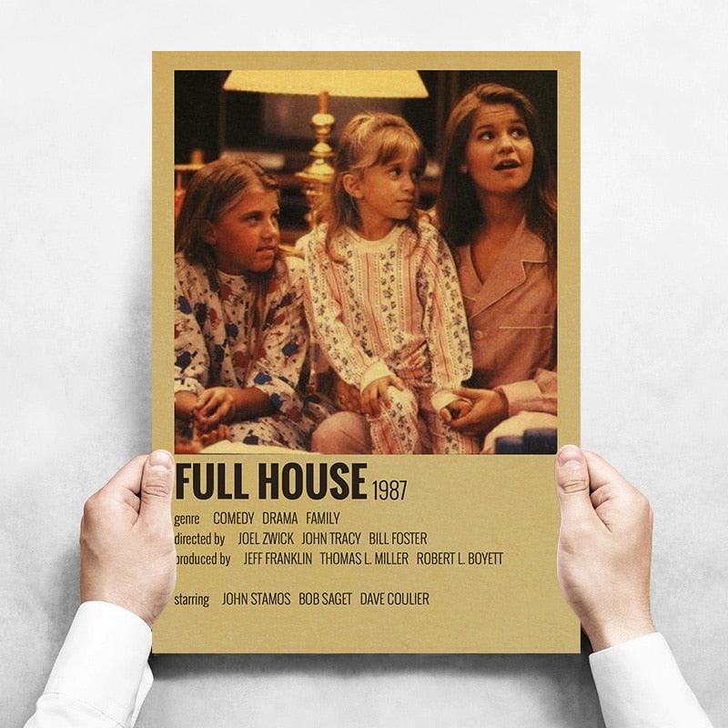 Full House TV Series Wall Art Polaroid Minimalist Poster - Aesthetic Wall Decor