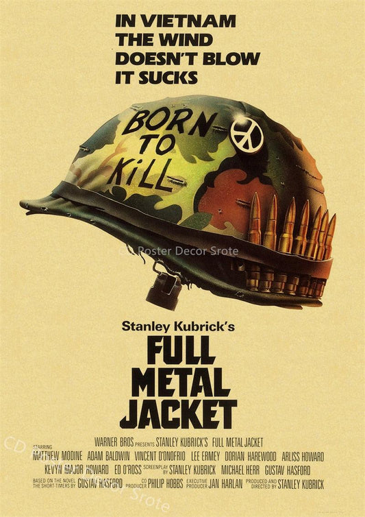 Full Metal Jacket Classic War Movie Poster - Aesthetic Wall Decor