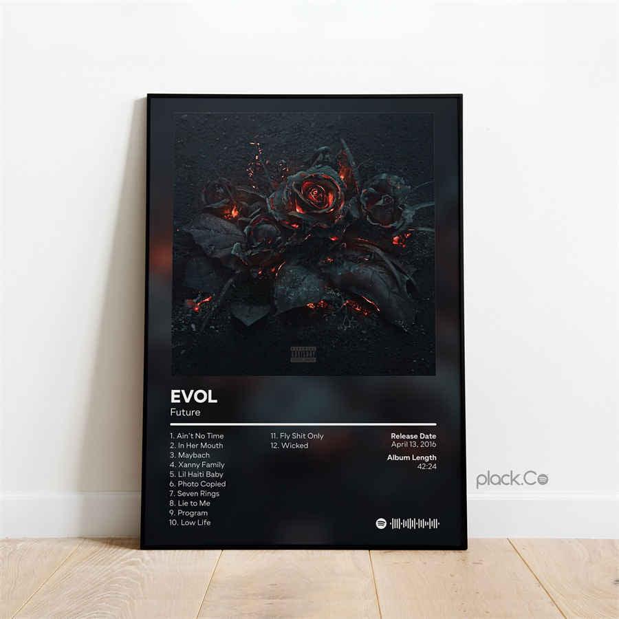 Future EVOL Rap Music Album Cover Wall Art Poster - Aesthetic Wall Decor