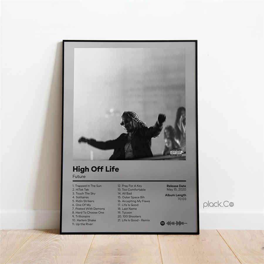 Future High Off Life Album Cover Wall Art Poster - Aesthetic Wall Decor