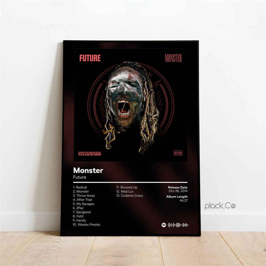 Future Monster Rap Music Album Cover Wall Art Poster - Aesthetic Wall Decor