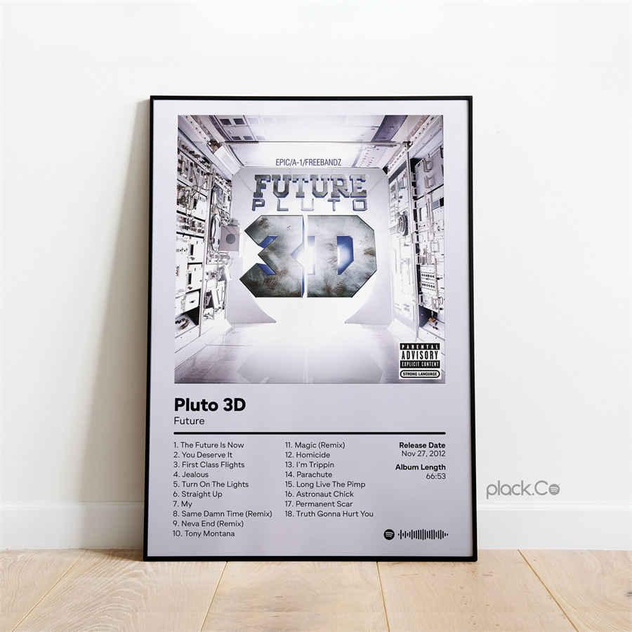 Future Pluto 3D Rap Music Album Cover Wall Art Poster - Aesthetic Wall Decor