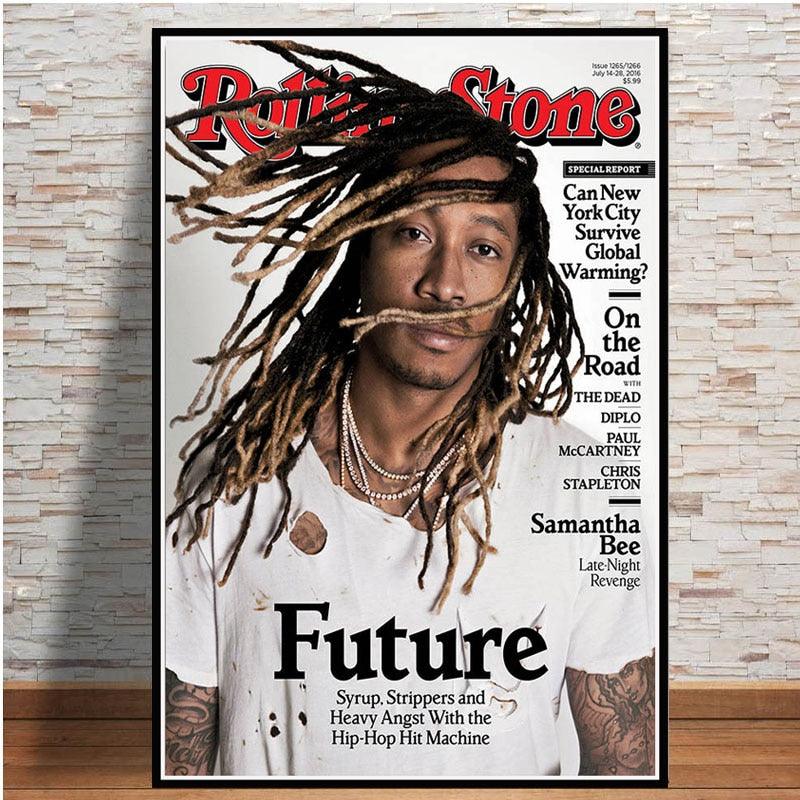 Future Rap Rolling Stone Magazine Wall Art Poster - Aesthetic Wall Decor