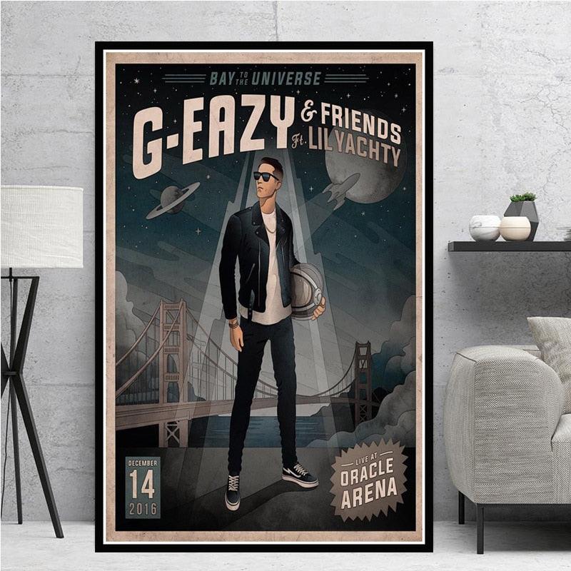 G-Eazy Artwork Poster - Aesthetic Wall Decor