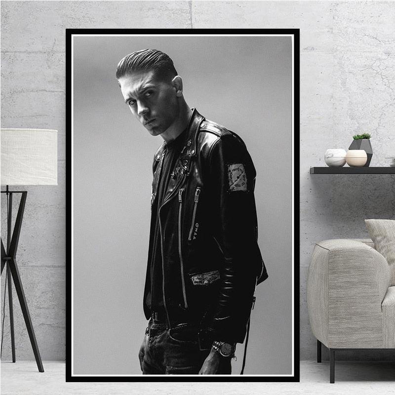 G-Eazy Black and White Leather Jacket Poster - Aesthetic Wall Decor