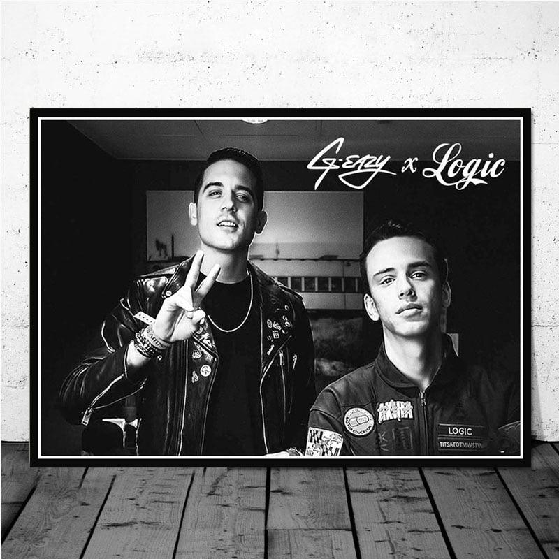 G-Eazy Logic Black and White Poster - Aesthetic Wall Decor