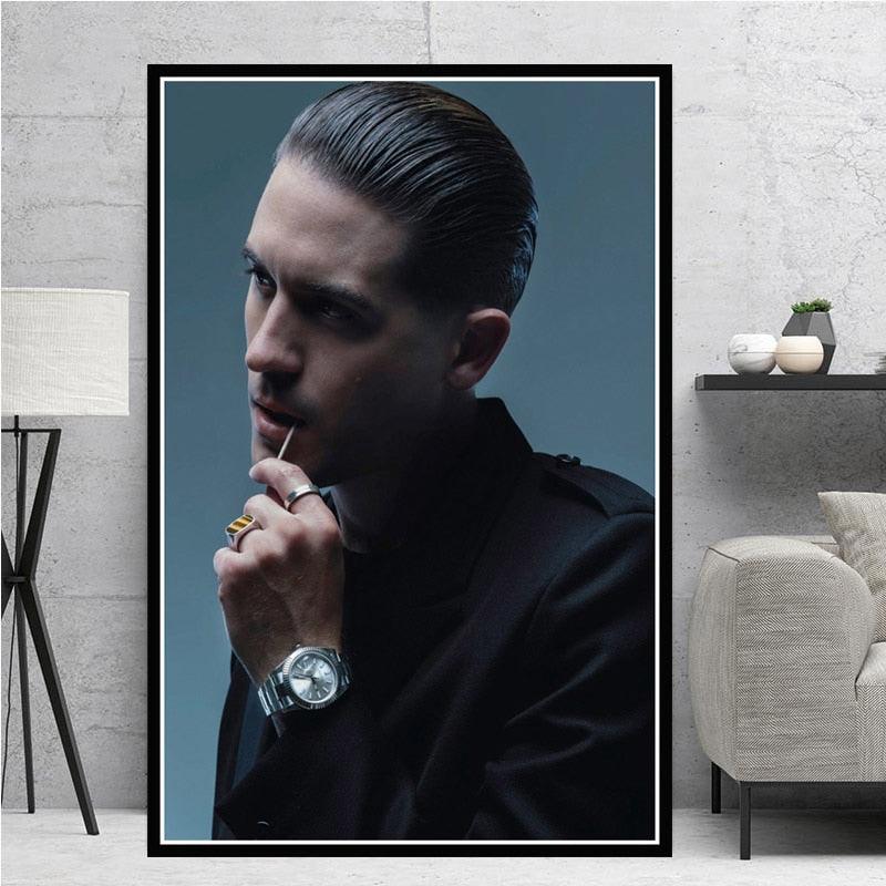 G-Eazy Slicked Back Hair Portrait Poster - Aesthetic Wall Decor