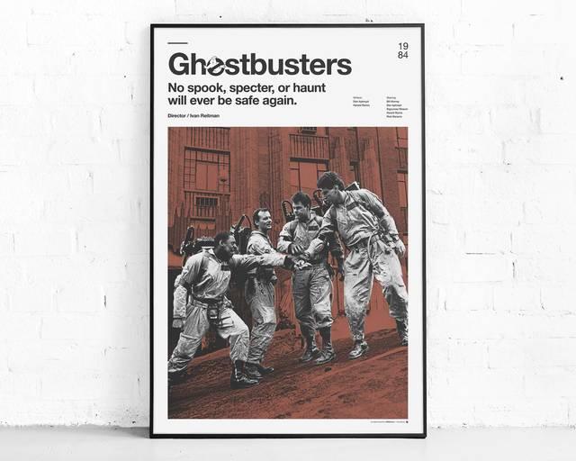 Ghost Busters Movie Poster, Minimalist Wall Art Poster - Aesthetic Wall Decor