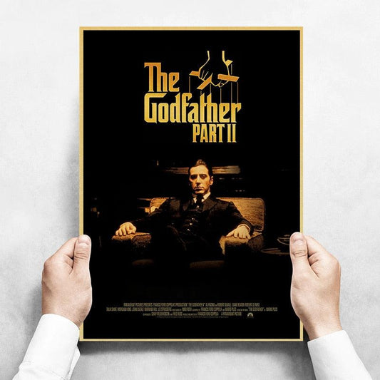 Godfather: Part II Movie Wall Art Classic Poster - Aesthetic Wall Decor