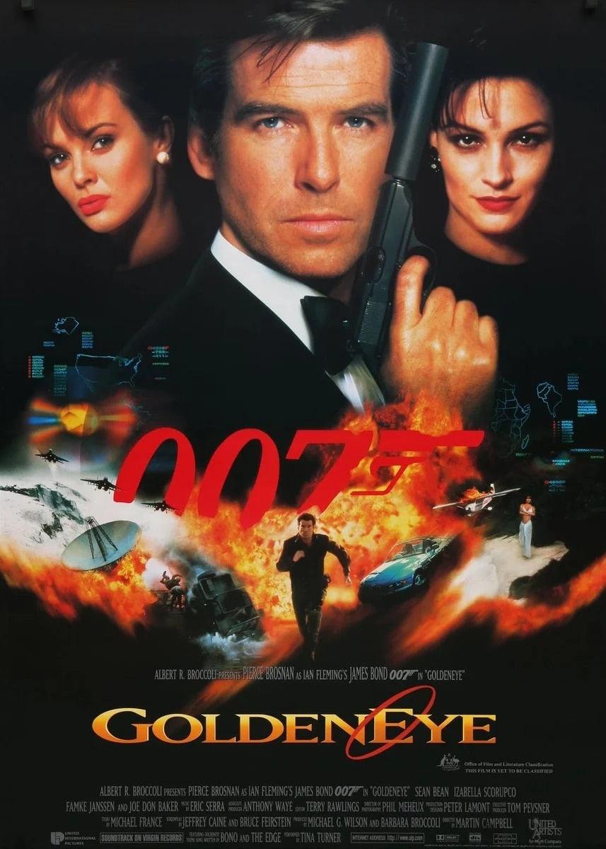 Goldeneye Poster, Pierce Brosnan James Bond Movie Poster - Aesthetic Wall Decor