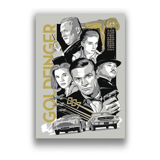 Goldfinger Unique 007 James Bond Movie Poster - Aesthetic Wall Decor