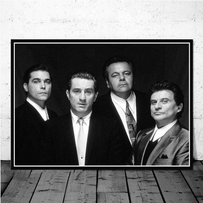 Goodfellas Black and White Portrait Poster - Aesthetic Wall Decor