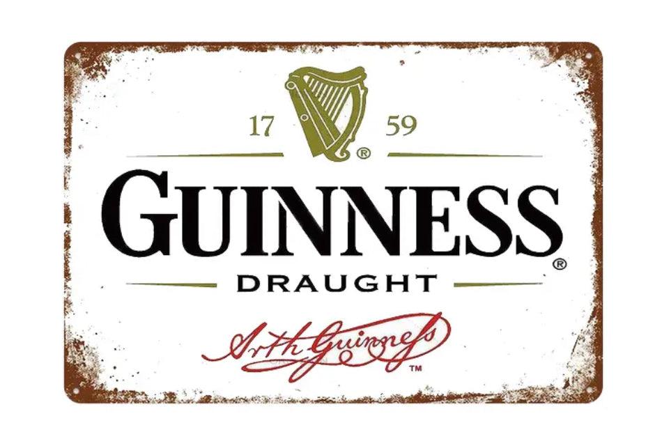 Guinness Draught 1759 Vintage Beer Metal Sign - Aesthetic Wall Decor