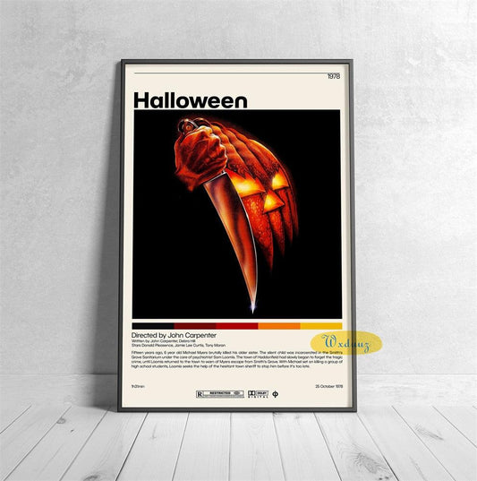 Halloween Polaroid Style Horror Movie Wall Art Poster - Aesthetic Wall Decor