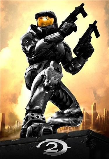 Halo 2 Video Game Wall Art Poster - Aesthetic Wall Decor