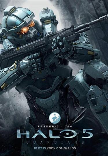 Halo 5 Guardians Video Game Wall Art Poster - Aesthetic Wall Decor