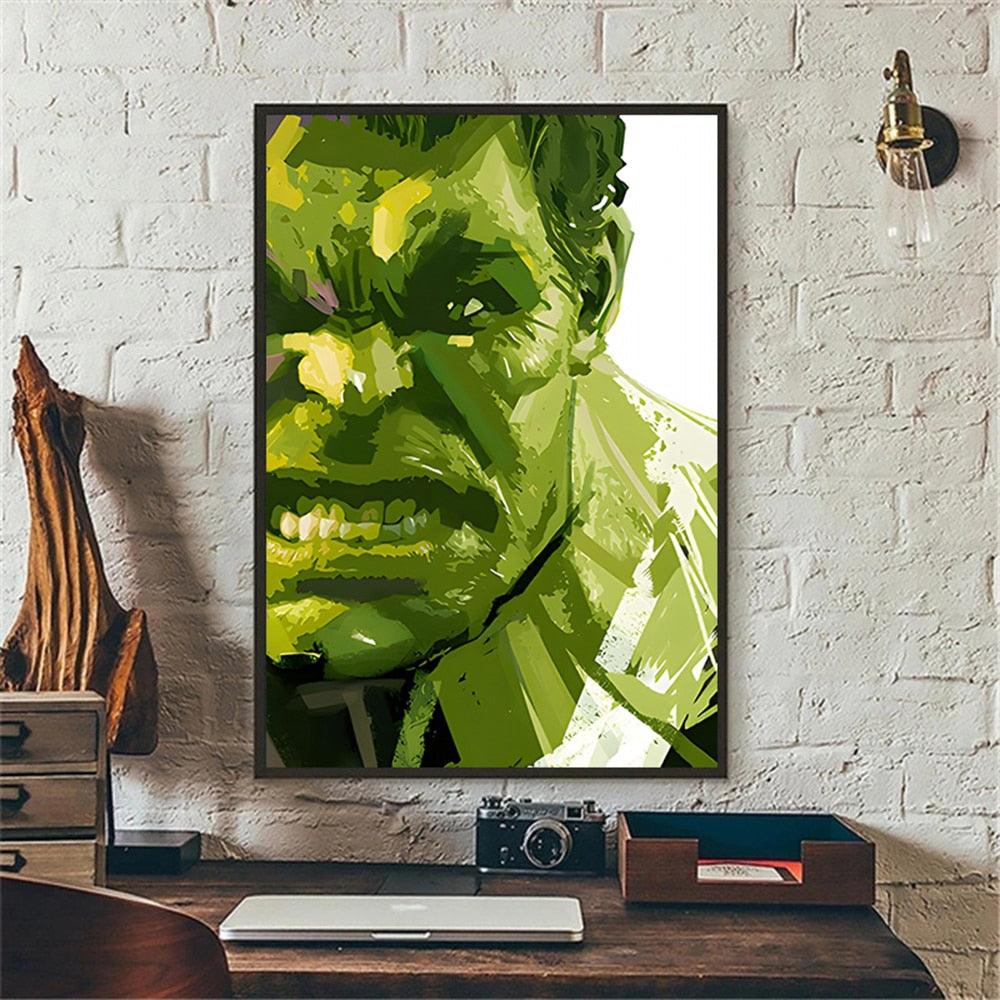 Hulk Marvel Painting Poster - Aesthetic Wall Decor