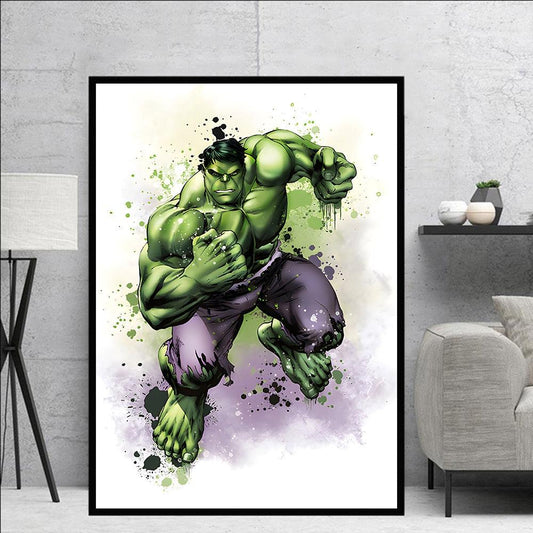 Hulk Marvel Painting Poster - Aesthetic Wall Decor