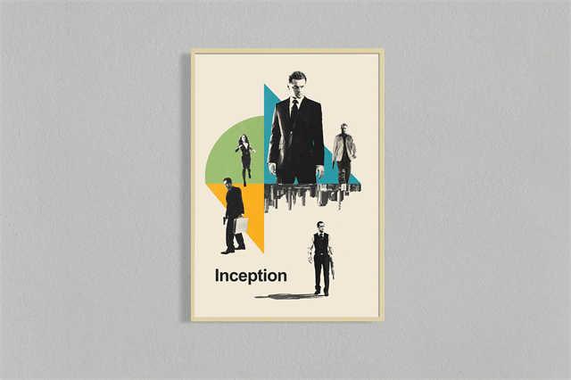 Inception Minimalist Movie Poster - Aesthetic Wall Decor