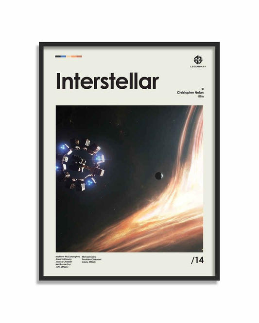 Interstellar Minimalist Movie Wall Art Poster - Aesthetic Wall Decor