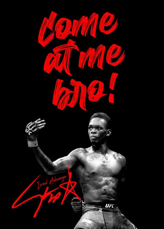 Israel Adesanya UFC Sports Legends Poster - Aesthetic Wall Decor