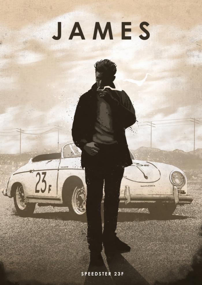 James Dean Speedster 23F Car Legends Poster - Aesthetic Wall Decor