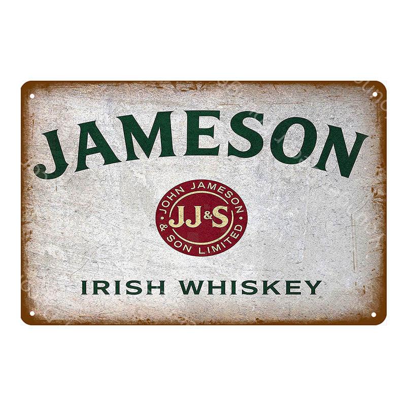 Jameson Irish Whiskey Vintage Bar Decor Metal Sign - Aesthetic Wall Decor