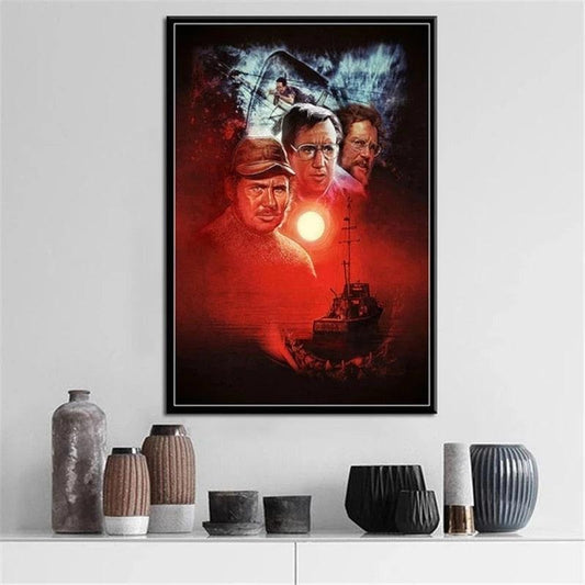 Jaws Matt Martin Quint Movie Poster - Aesthetic Wall Decor