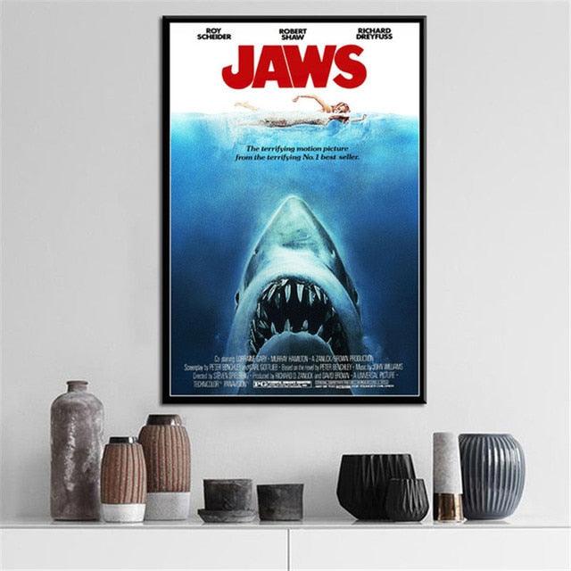 Jaws Old Movie Poster – Aesthetic Wall Decor