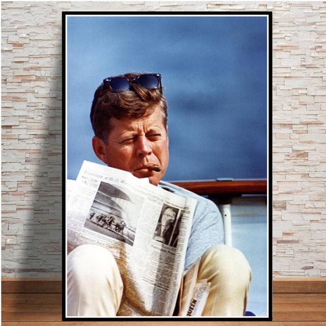 JFK Cape Cod Beach Cigar Iconic Photo Poster - Aesthetic Wall Decor